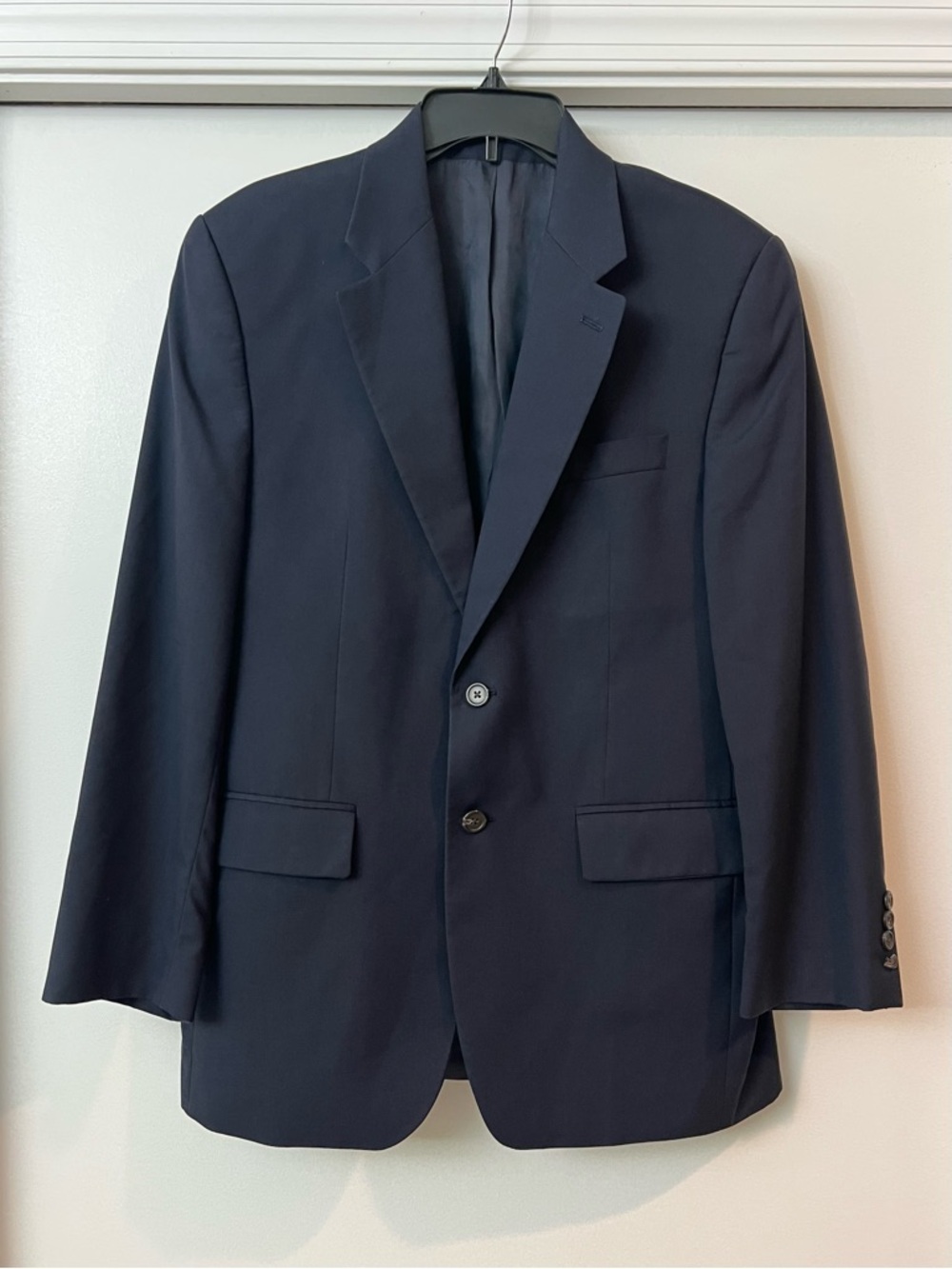 Vintage wool Ralph Lauren Navy Two-Button Sport Coat Blazer